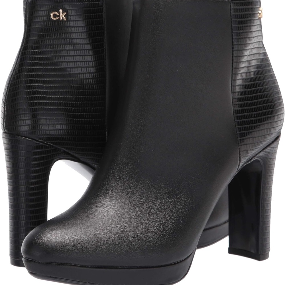 NEW CALVIN KLEIN Black Ankle Boots size 9.5